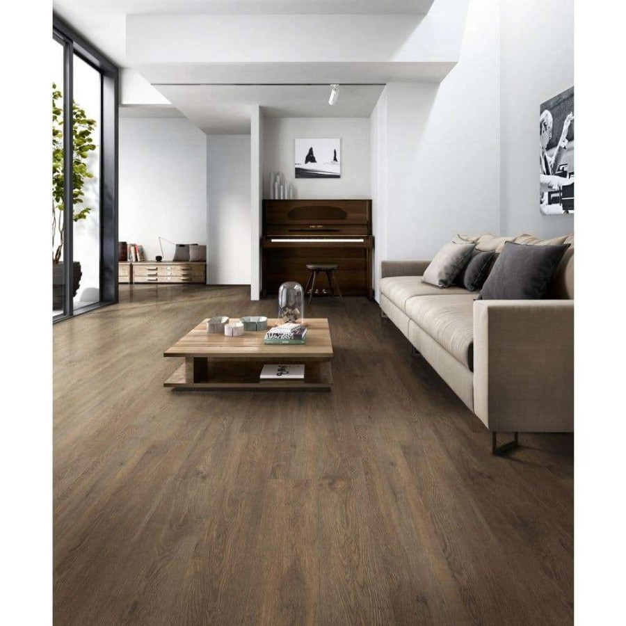 Vinyl Flooring * | Woodlett Century Oak 6 In. X 48 In. Glue Down Luxury Vinyl Plank Flooring (36 Sq. Ft./Case) By A&A Surfaces