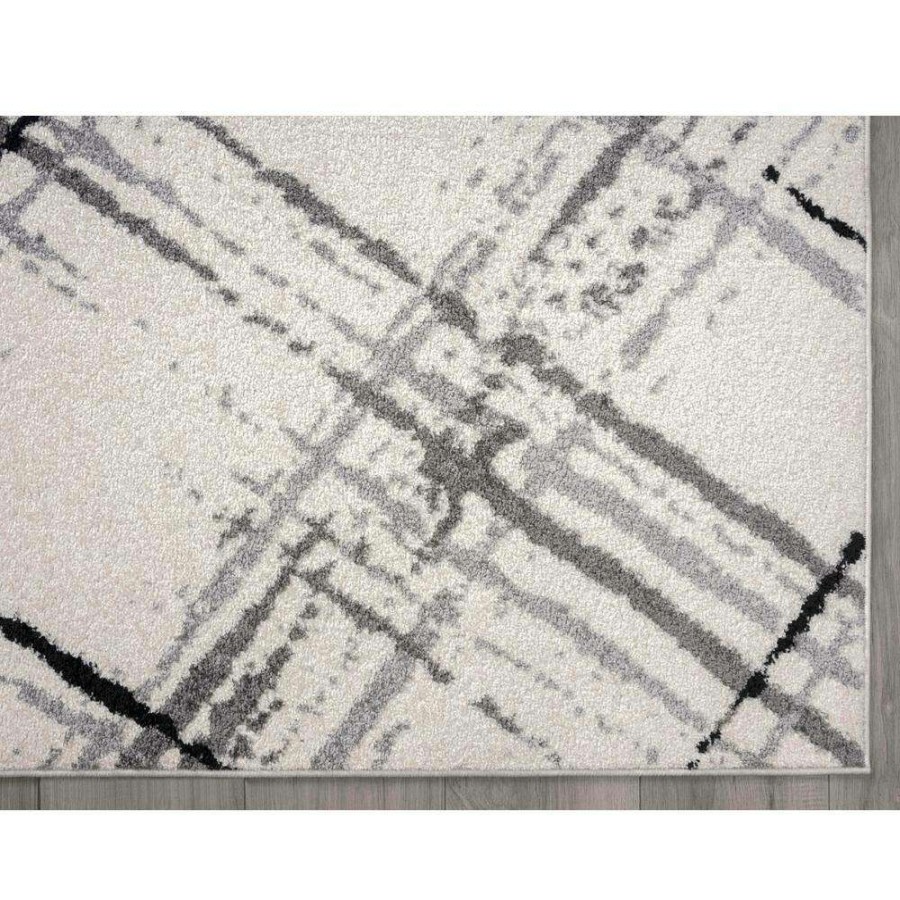 Rugs * | Casa Cream 7 Ft. 9 In. X 10 Ft. 2 In. Abstract Polypropylene Area Rug By Abani