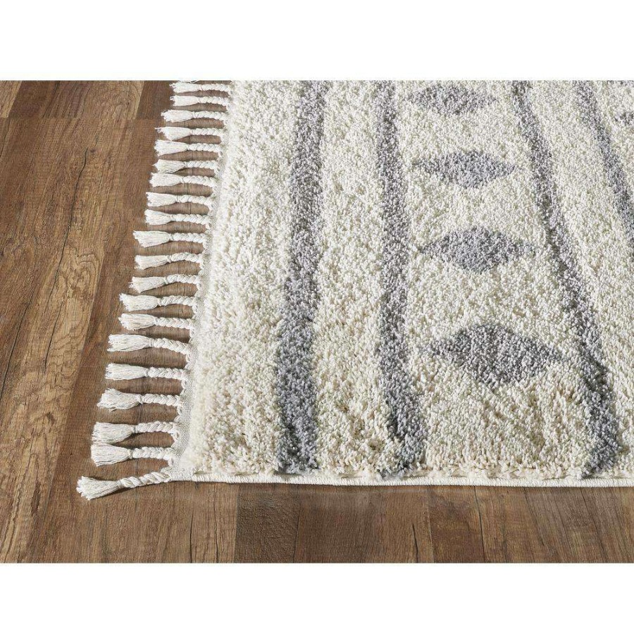 Rugs * | Willow Ivory 7 Ft. 9 In. X 10 Ft. 2 In. Moroccan Polypropylene Area Rug By Abani