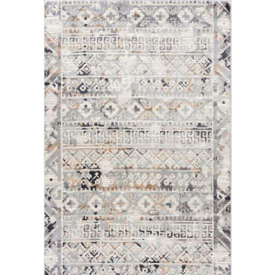 Rugs * | Dune Grey 6 Ft. X 9 Ft. Oriental Polypropylene Area Rug By Abani