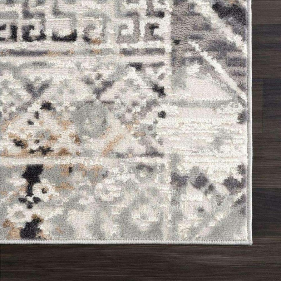 Rugs * | Dune Grey 6 Ft. X 9 Ft. Oriental Polypropylene Area Rug By Abani