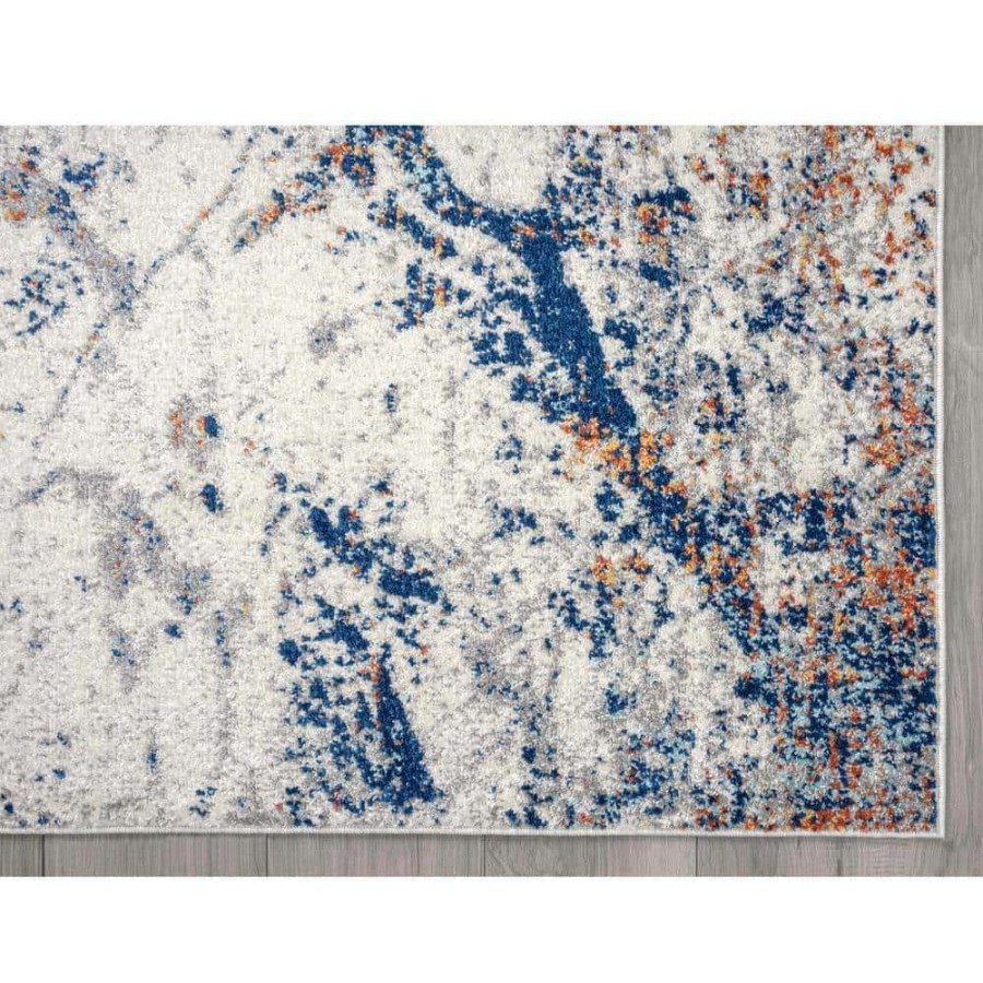 Rugs * | Casa Grey 6 Ft. X 9 Ft. Abstract Polypropylene Area Rug By Abani