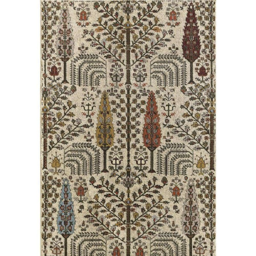 Rugs * | Mesa Beige 3 Ft. X 5 Ft. Abstract Polypropylene Area Rug By Abani