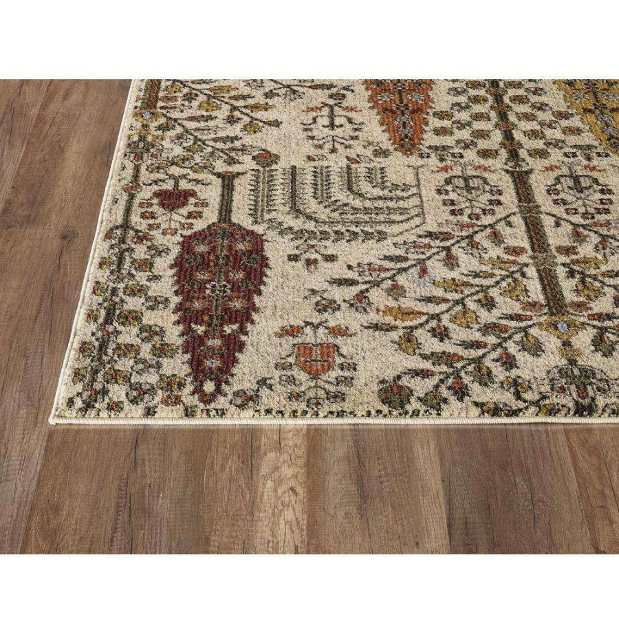 Rugs * | Mesa Beige 3 Ft. X 5 Ft. Abstract Polypropylene Area Rug By Abani