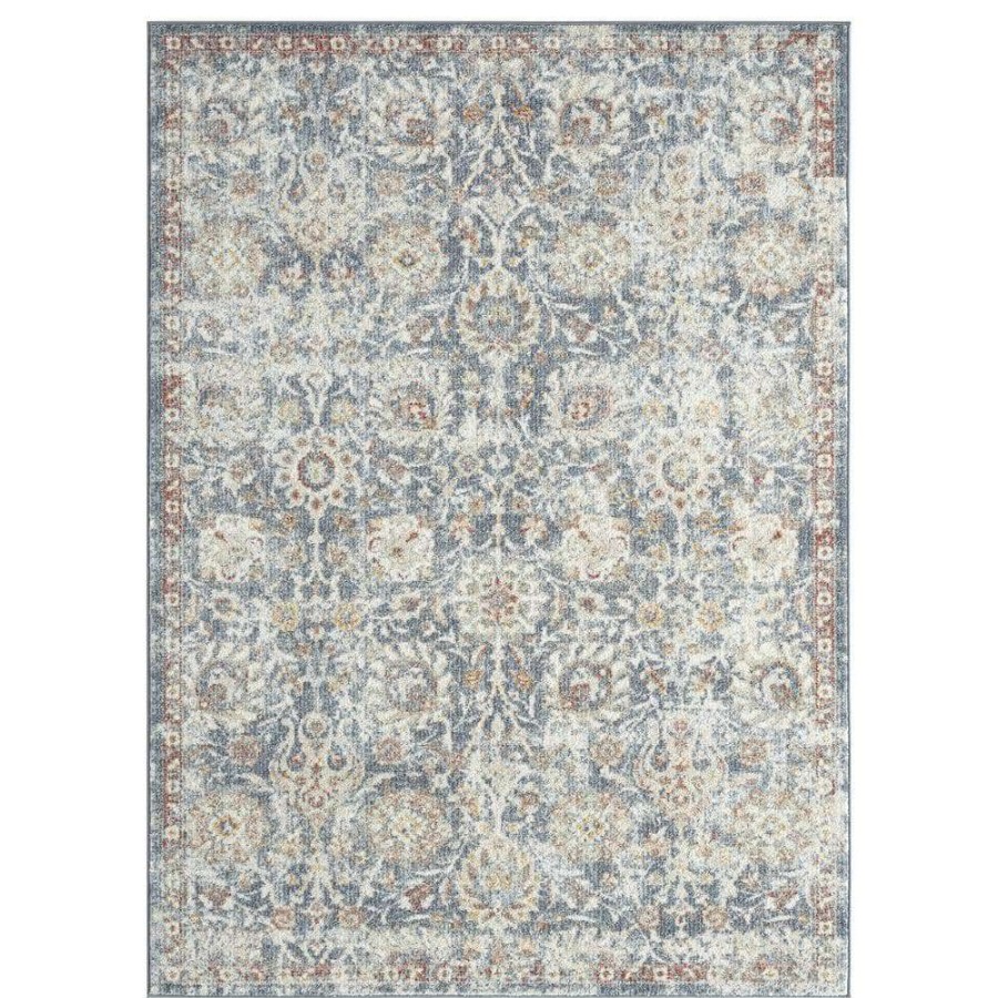 Rugs * | Milas Blue 7 Ft. 9 In. X 10 Ft. 2 In. Oriental Polypropylene Area Rug By Abani