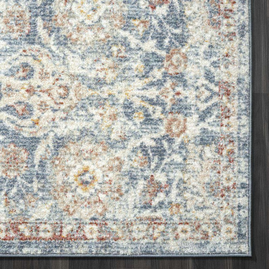 Rugs * | Milas Blue 7 Ft. 9 In. X 10 Ft. 2 In. Oriental Polypropylene Area Rug By Abani