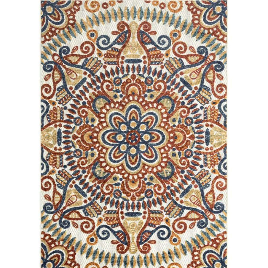 Rugs * | Hampton Beige 6 Ft. X 9 Ft. Abstract Polypropylene Area Rug By Abani