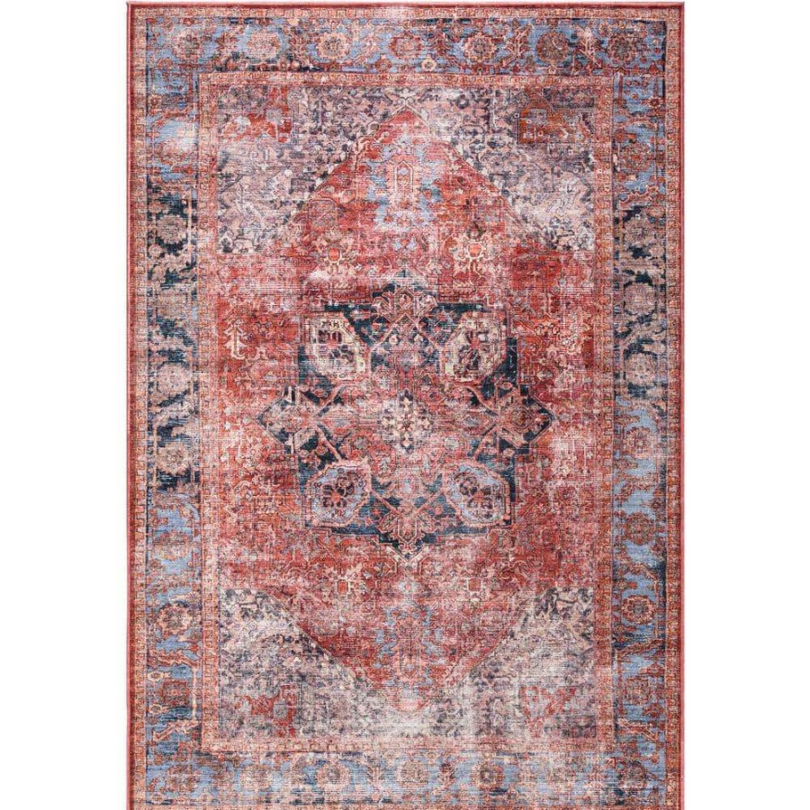 Rugs * | Abani Rugs Lola Lol110A Vintage Terracotta 7 Ft. 9 In. X 10 Ft. 2 In. Medallion Area Rug