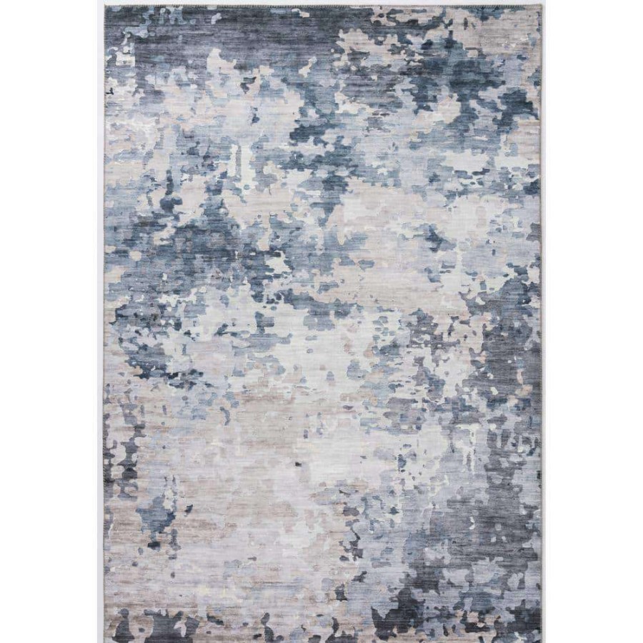 Rugs * | Paloma Grey 2 Ft. X 5 Ft. Abstract Polyester Area Rug By Abani