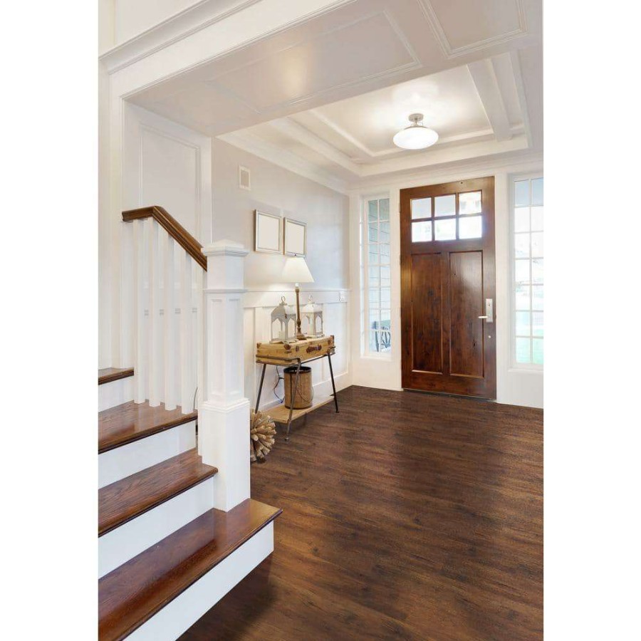 Vinyl Flooring * | Antique Mahogany 1/4 In. Thick X 1-3/4 In. Wide X 94 In. Length Luxury Vinyl T-Molding Large By A&A Surfaces