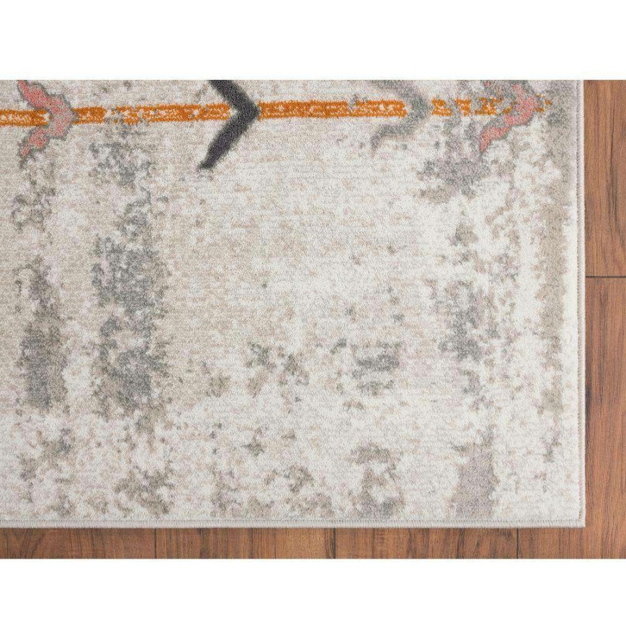 Rugs * | Porto Beige 6 Ft. X 9 Ft. Abstract Polypropylene Area Rug By Abani