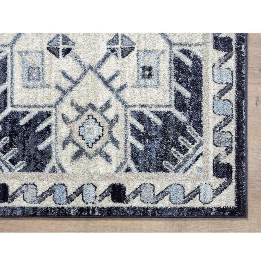 Rugs * | Cruz Blue 7.9 Ft. X 10.2 Ft. Geometric Polypropylene Area Rug By Abani