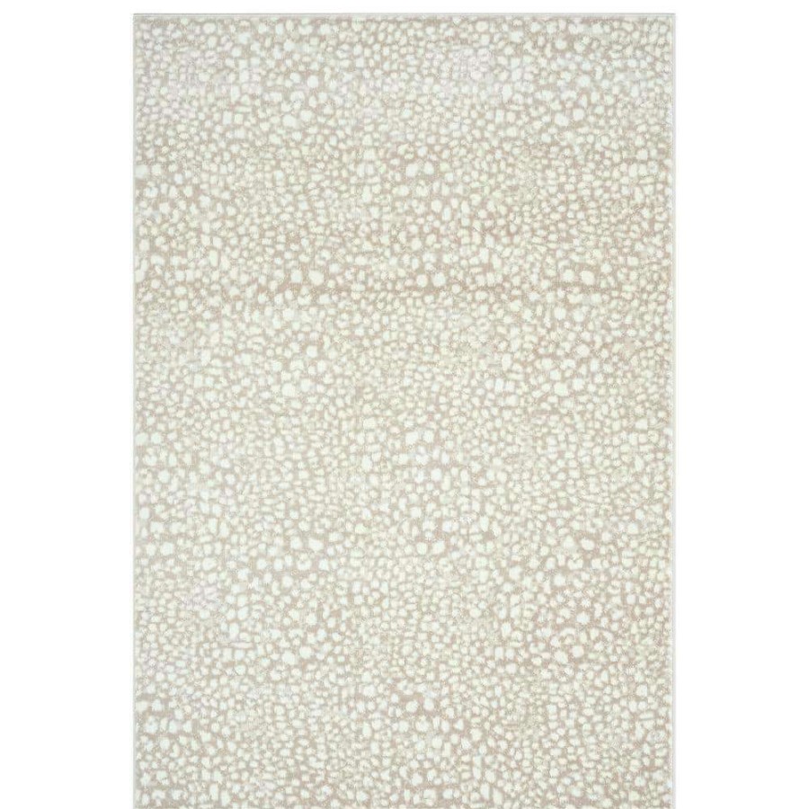 Rugs * | Arto Cream 6 Ft. X 9 Ft. Abstract Polypropylene Area Rug By Abani