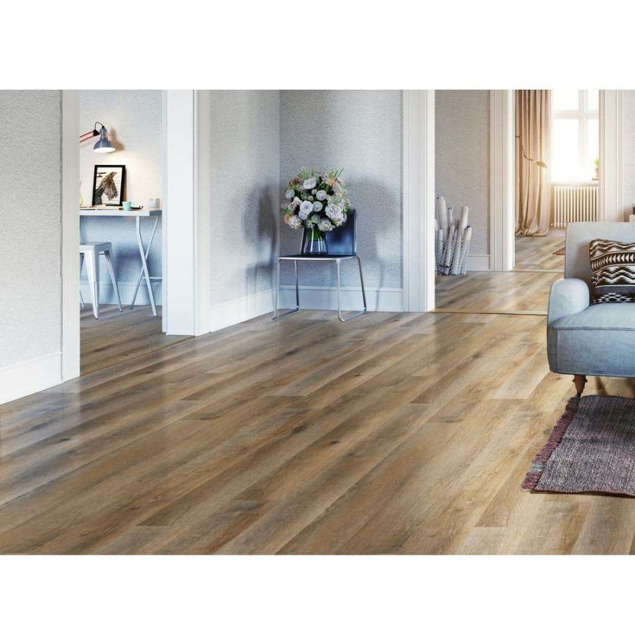 Vinyl Flooring * | Lowcountry Heirloom Oak 7 In. X 48 In. Glue Down Luxury Vinyl Plank Flooring (39.52 Sq. Ft./Case) By A&A Surfaces