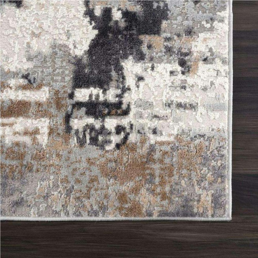 Rugs * | Dune Grey 4 Ft. X 6 Ft. Distressed Polypropylene Area Rug By Abani