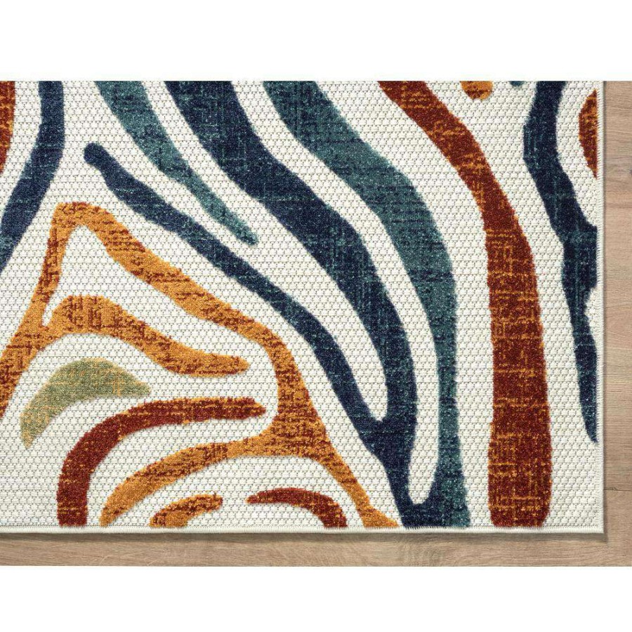 Rugs * | Hampton Multi 4 Ft. X 6 Ft. Abstract Polypropylene Area Rug By Abani