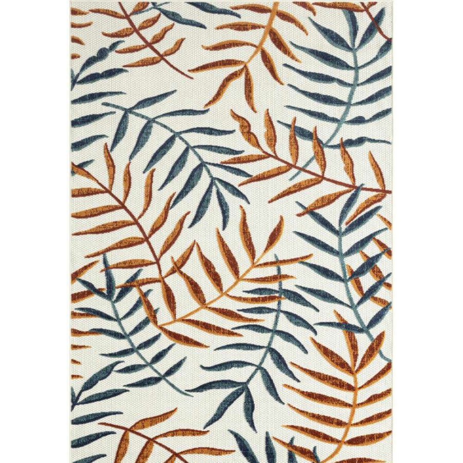 Rugs * | Hampton Beige 5.3 Ft. X 7.6 Ft. Floral Polypropylene Area Rug By Abani