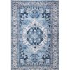 Rugs * | Abani Rugs Molana Mol130A Blue 5 Ft. 3 In. X 7 Ft. 6 In. Medallion Area Rug