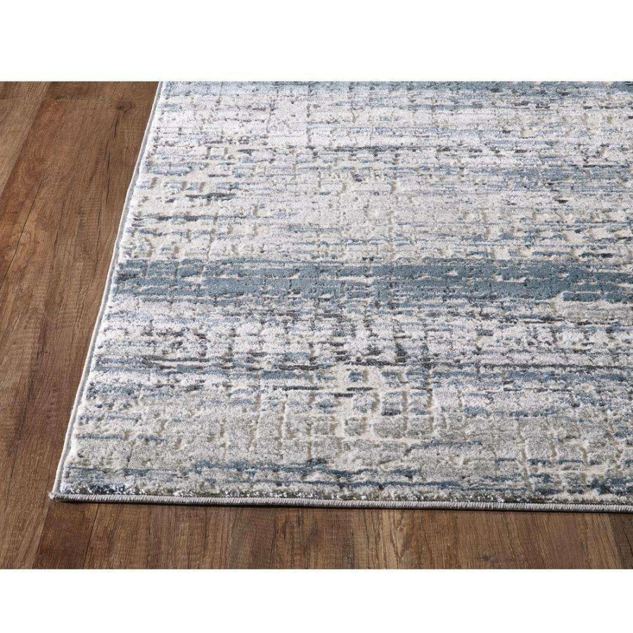 Rugs * | Vista Grey 2 Ft. X 8 Ft. Abstract Polyester Area Rug By Abani