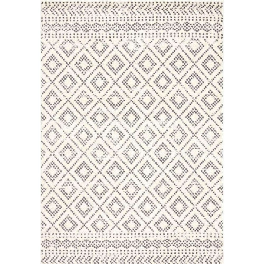 Rugs * | Casa Ivory 7 Ft. 9 In. X 10 Ft. 2 In. Geometric Polypropylene Area Rug By Abani