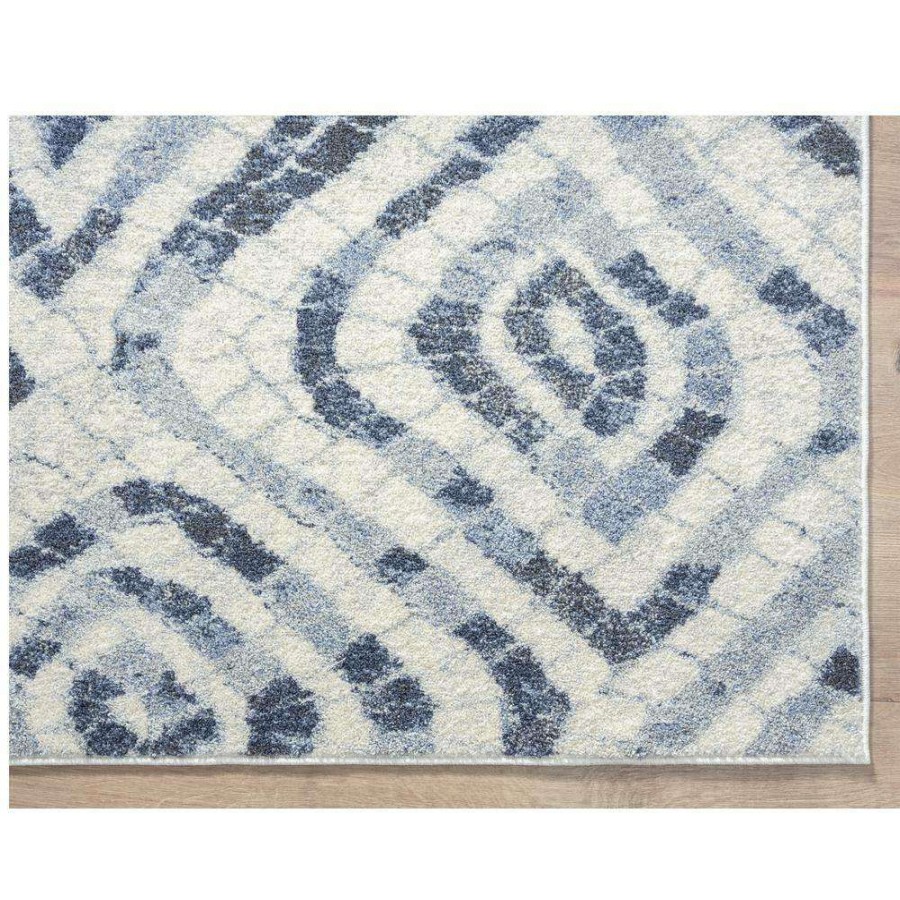 Rugs * | Cruz Cream 4 Ft. X 6 Ft. Geometric Polypropylene Area Rug By Abani