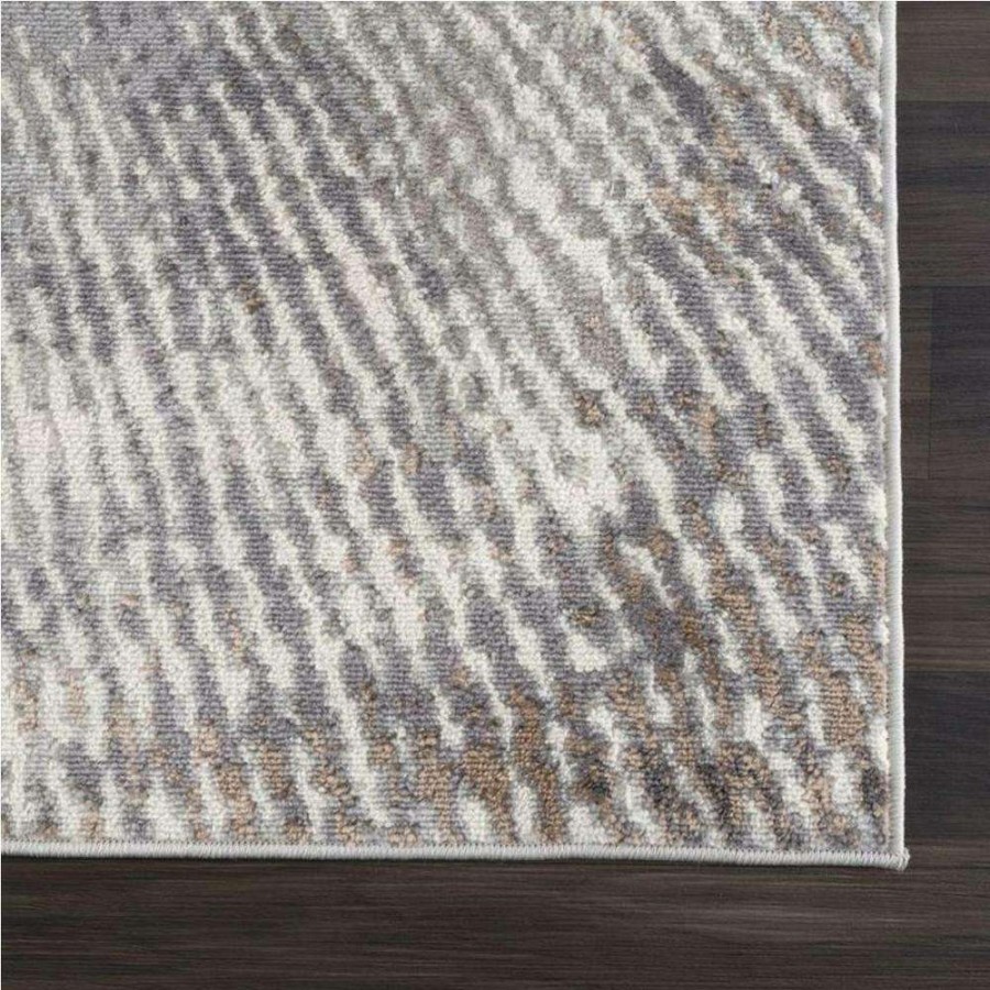 Rugs * | Dune Grey 4 Ft. X 6 Ft. Abstract Polypropylene Area Rug By Abani