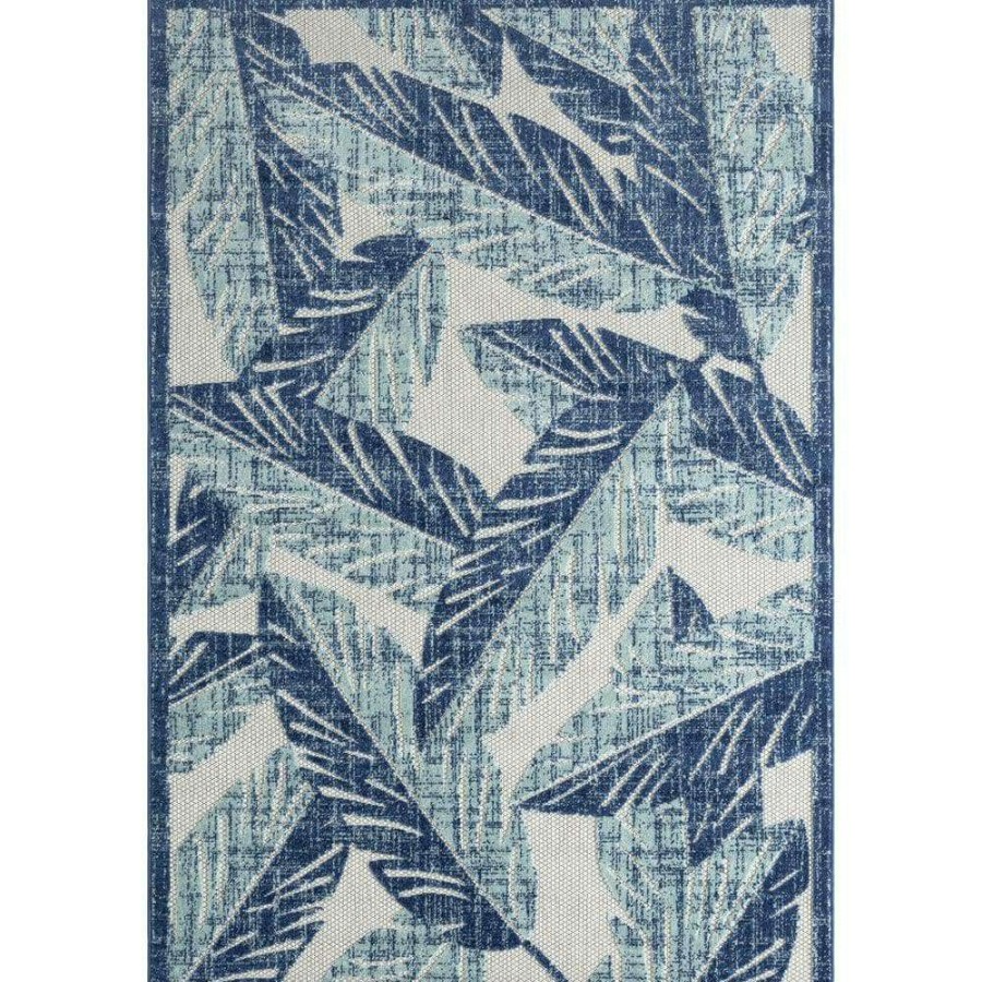 Rugs * | Hampton Grey 5.3 Ft. X 7.6 Ft. Floral Polypropylene Area Rug By Abani