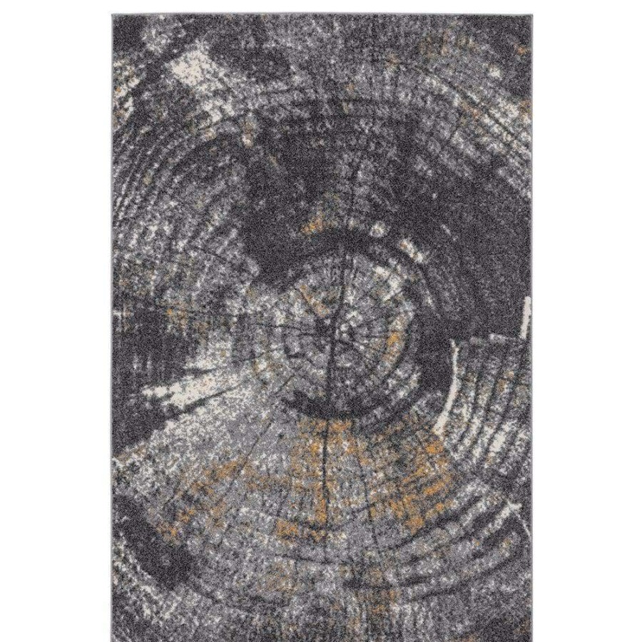 Rugs * | Laguna Grey 4 Ft. X 6 Ft. Abstract Polypropylene Area Rug By Abani