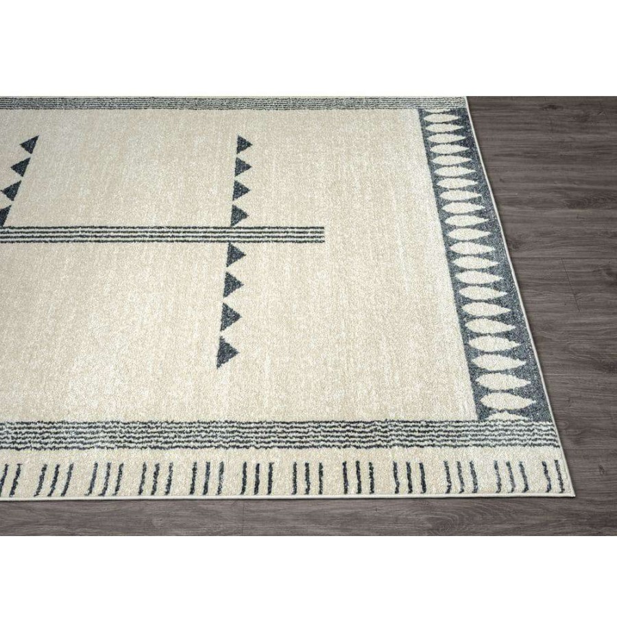 Rugs * | Tulum Cream 7.9 Ft. X 10.2 Ft. Abstract Polypropylene Area Rug By Abani