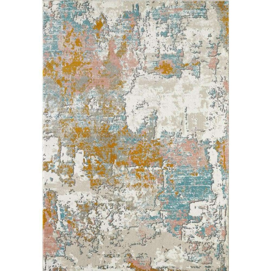 Rugs * | Porto Beige 7 Ft. 9 In. X 10 Ft. 2 In. Abstract Polypropylene Area Rug By Abani