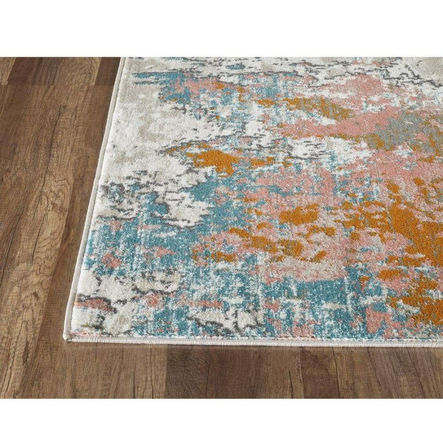 Rugs * | Porto Beige 7 Ft. 9 In. X 10 Ft. 2 In. Abstract Polypropylene Area Rug By Abani