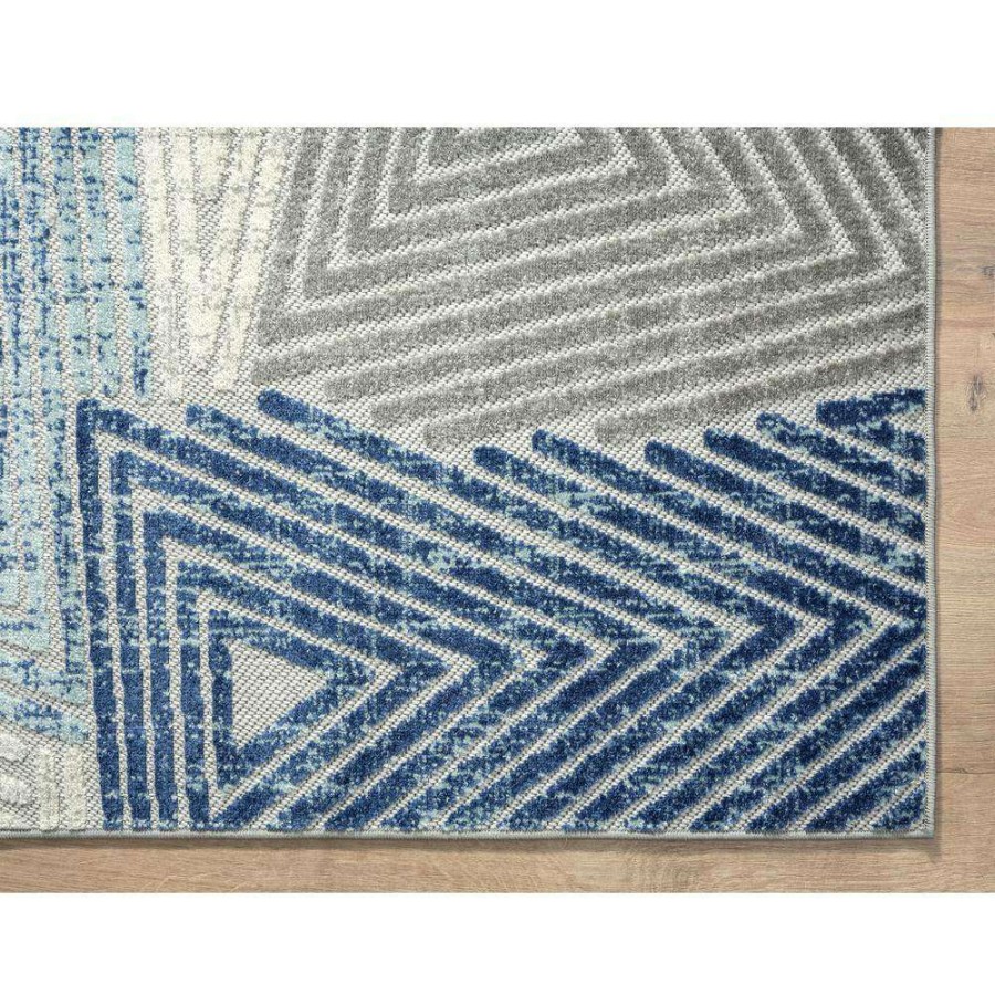 Rugs * | Hampton Grey 6 Ft. X 9 Ft. Geometric Polypropylene Area Rug By Abani