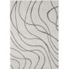 Rugs * | Abani Boston Ivory 6 Ft. X 9 Ft. Shag Polyester Area Rug