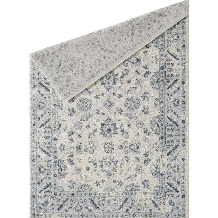 Rugs * | Troy Ivory 5.3 Ft. X 7.6 Ft. Oriental Polypropylene Area Rug By Abani