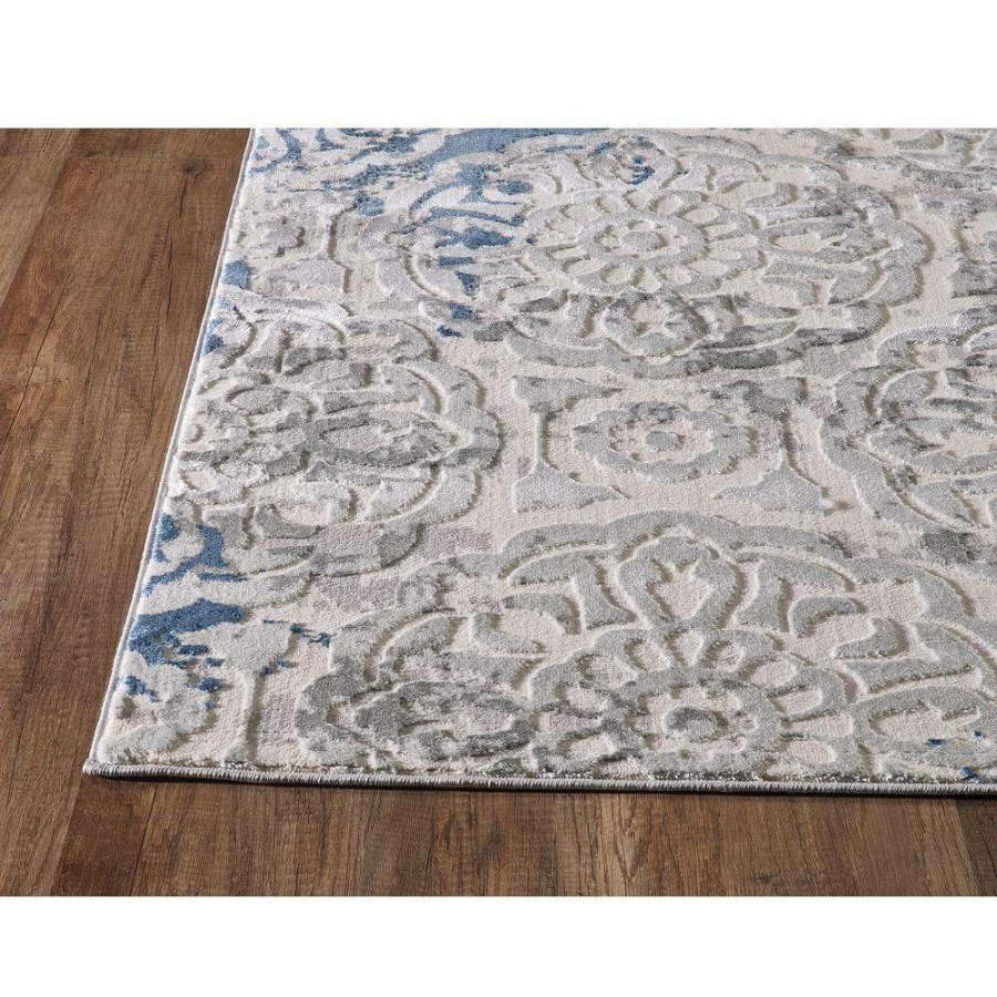 Rugs * | Nova Blue 5.3 Ft. X 7.6 Ft. Abstract Polyester Area Rug By Abani