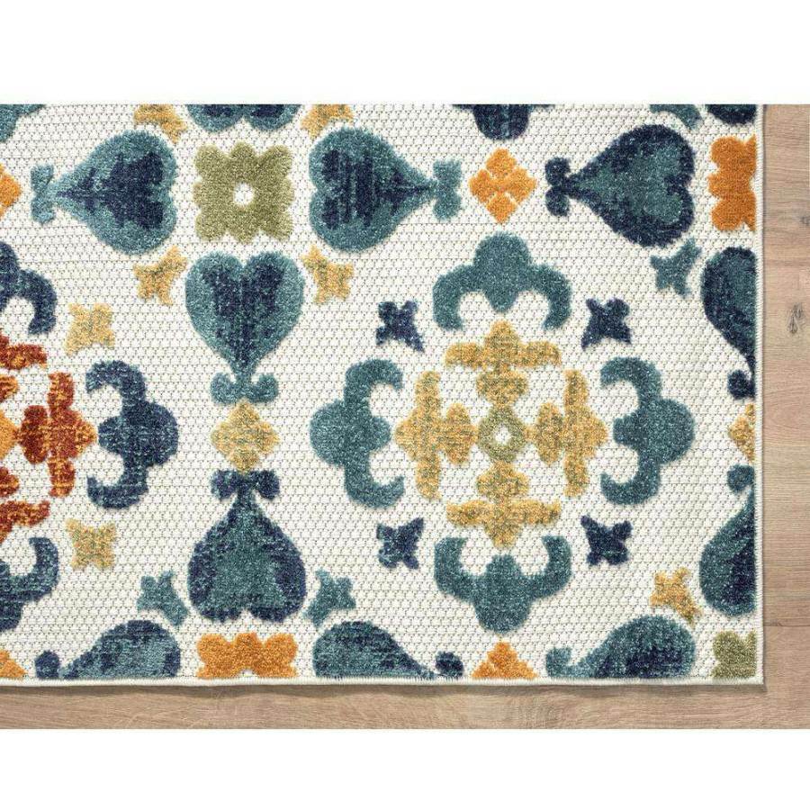 Rugs * | Hampton Beige 5.3 Ft. X 7.6 Ft. Abstract Polypropylene Area Rug By Abani