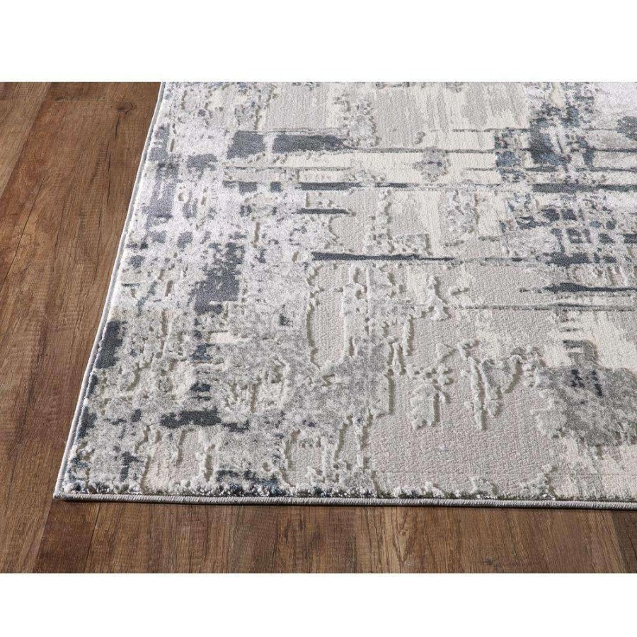 Rugs * | Vista Grey 7.9 Ft. X 10.2 Ft. Abstract Polyester Area Rug By Abani