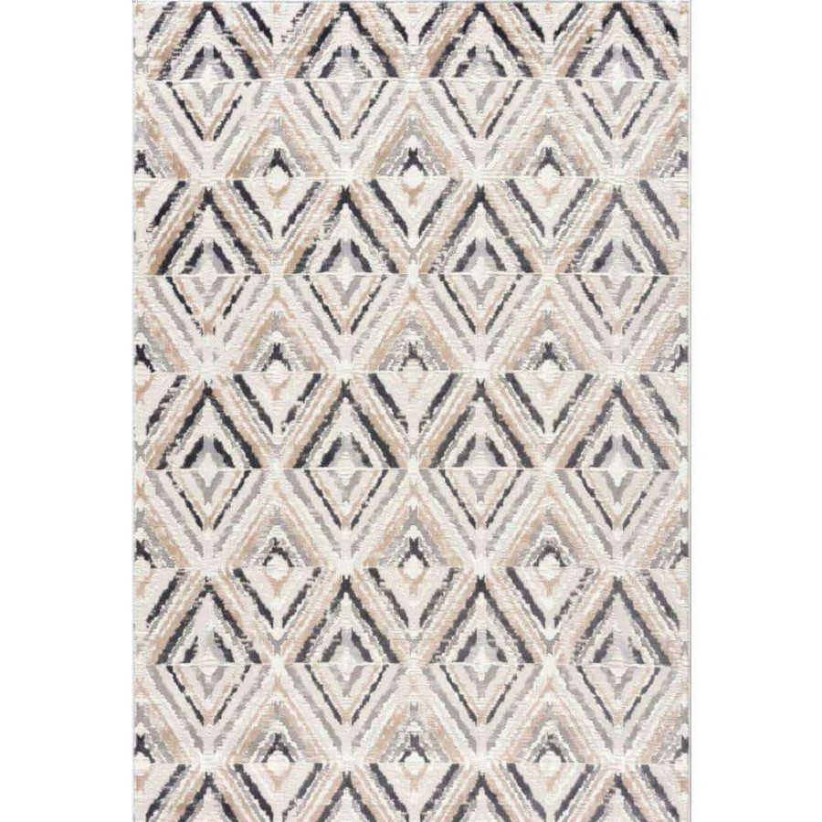 Rugs * | Dune Grey 5.3 Ft. X 7.6 Ft. Geometric Polypropylene Area Rug By Abani