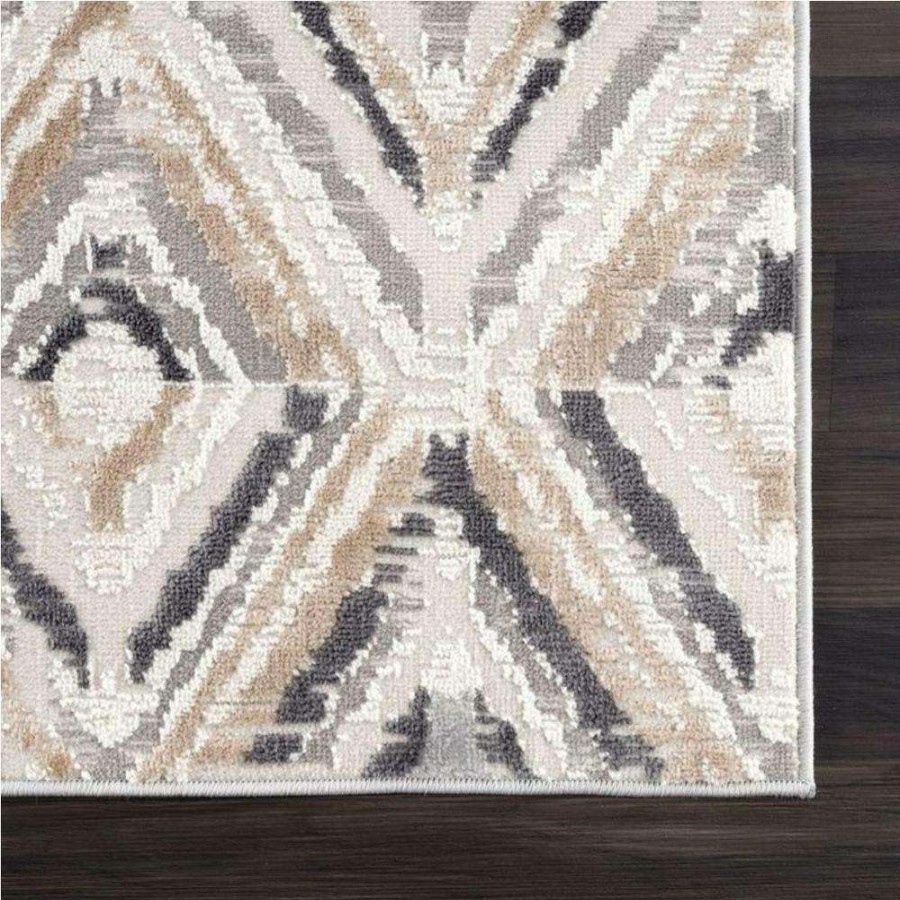 Rugs * | Dune Grey 5.3 Ft. X 7.6 Ft. Geometric Polypropylene Area Rug By Abani