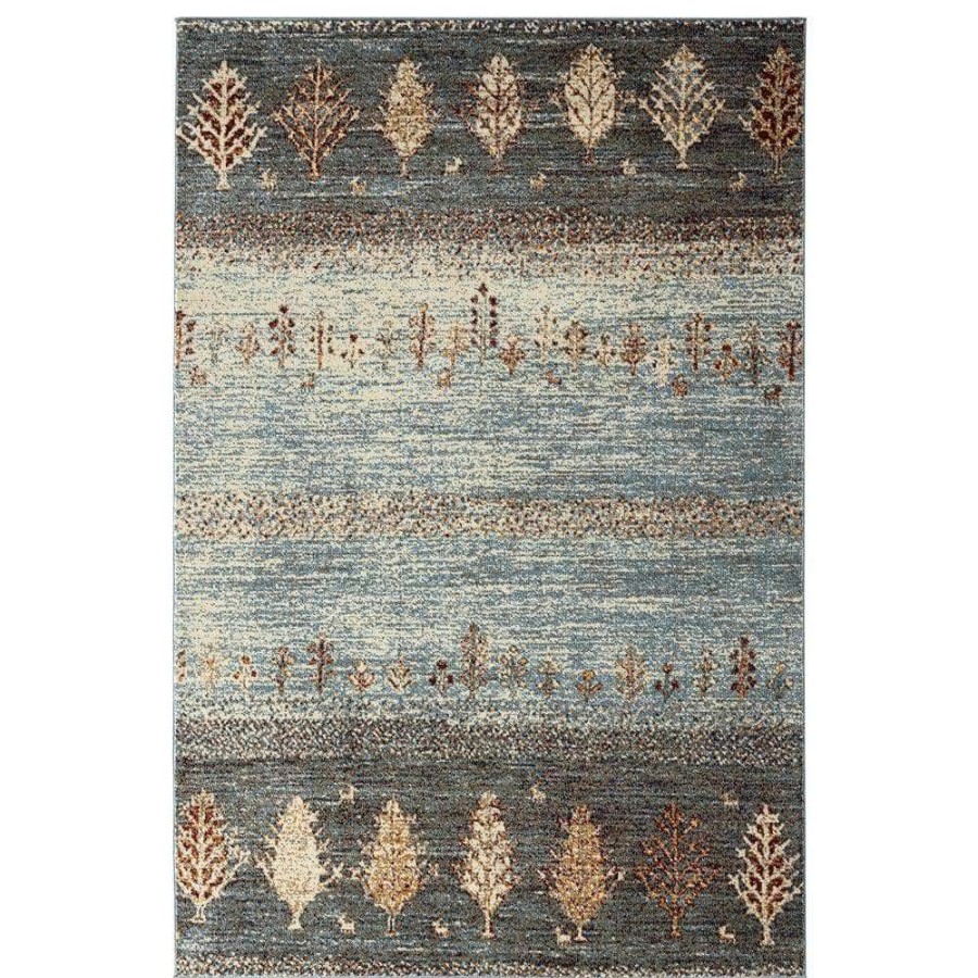 Rugs * | Mesa Blue 7 Ft. 9 In. X 10 Ft. 2 In. Abstract Polypropylene Area Rug By Abani