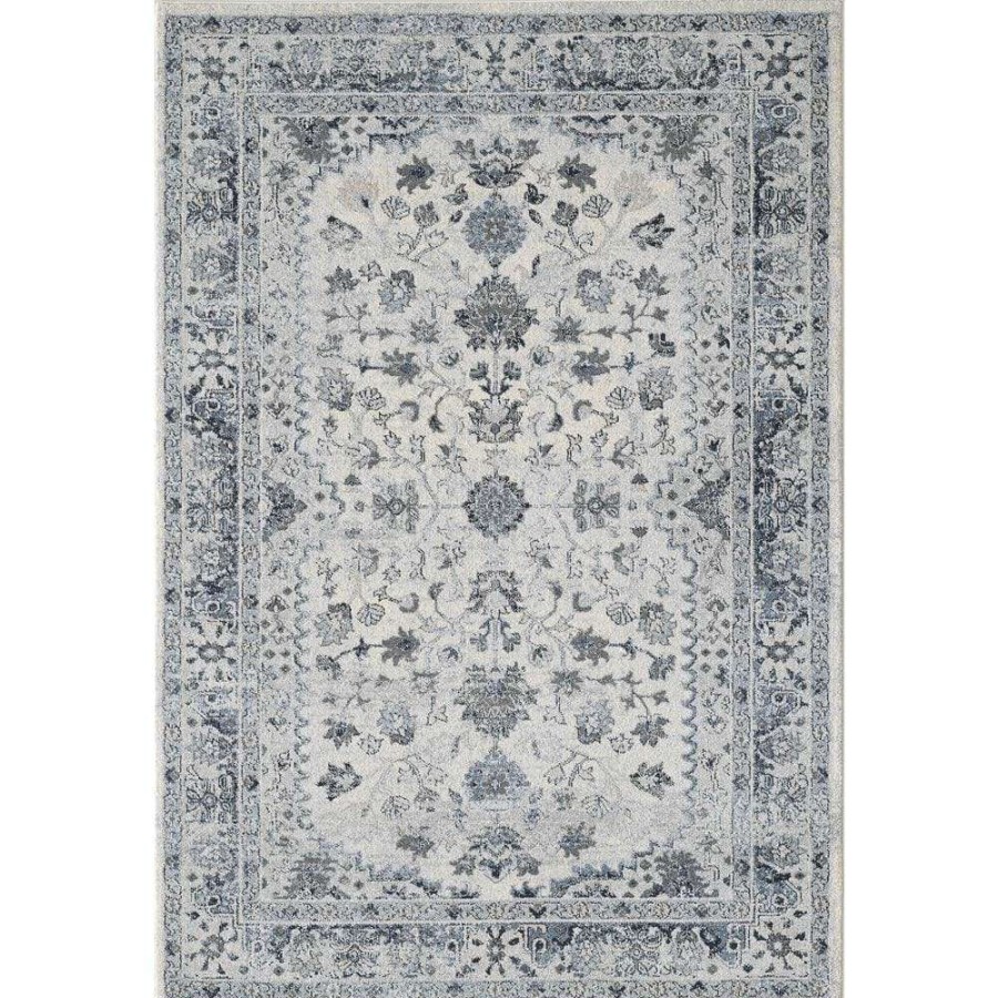 Rugs * | Troy Ivory 7 Ft. 9 In. X 10 Ft. 2 In. Oriental Polypropylene Area Rug By Abani