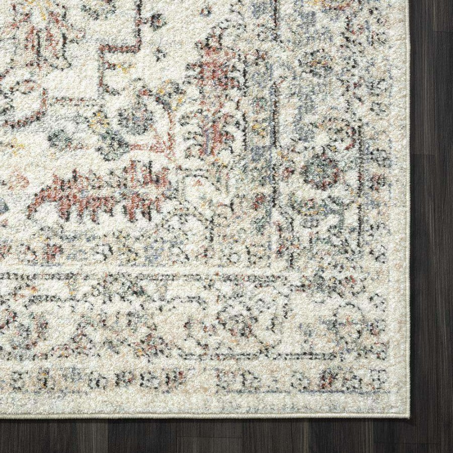 Rugs * | Milas Cream 5 Ft. 3 Ft. X 7 Ft. 6 In. Oriental Polypropylene Area Rug By Abani