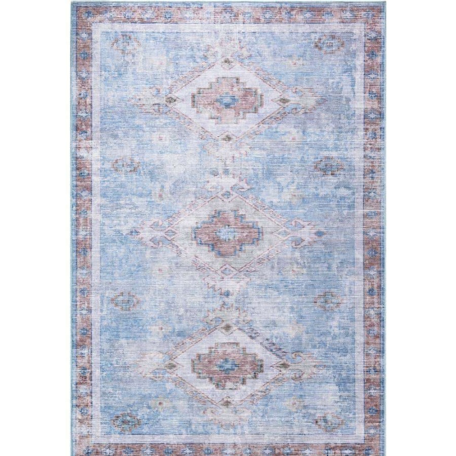 Rugs * | Abani Rugs Molana Mol120A Vintage Blue 7 Ft. 9 In. X 10 Ft. 2 In. Turkish Area Rug