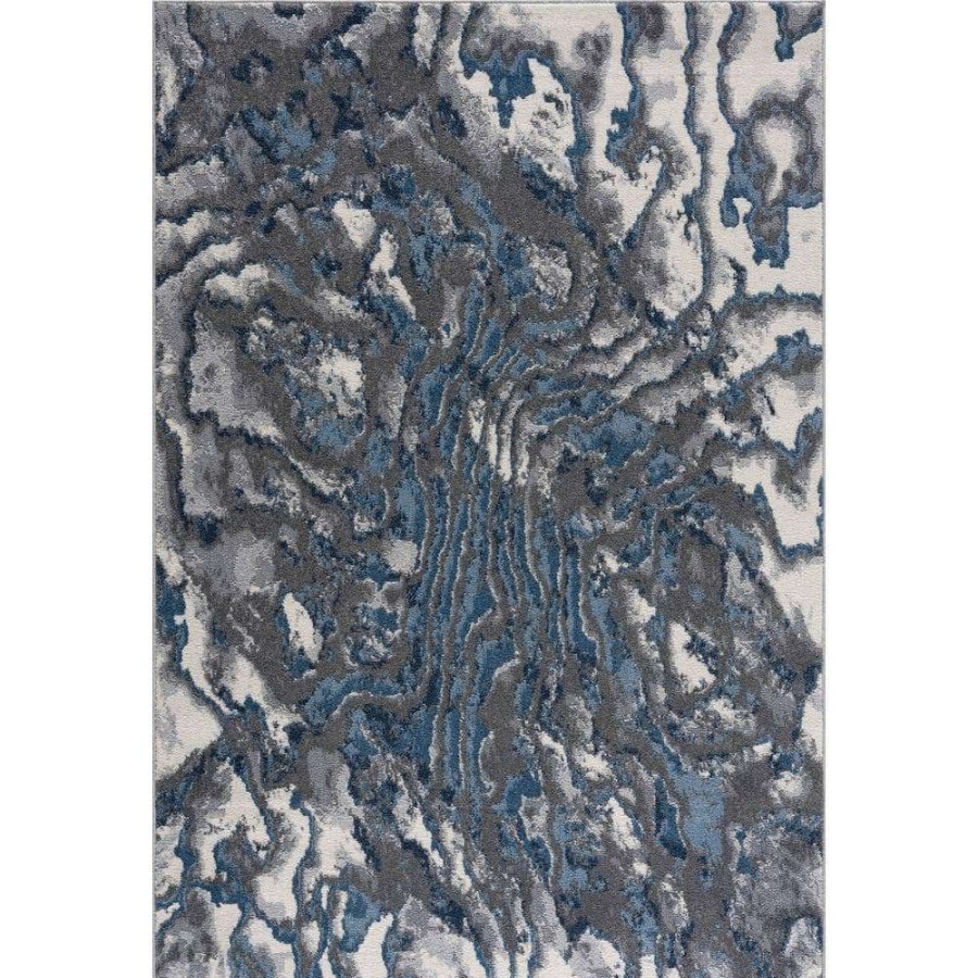 Rugs * | Abani Rugs Mist Mis120A Abstract Blue 5 Ft. 3 In. X 7 Ft. 6 In. Area Rug