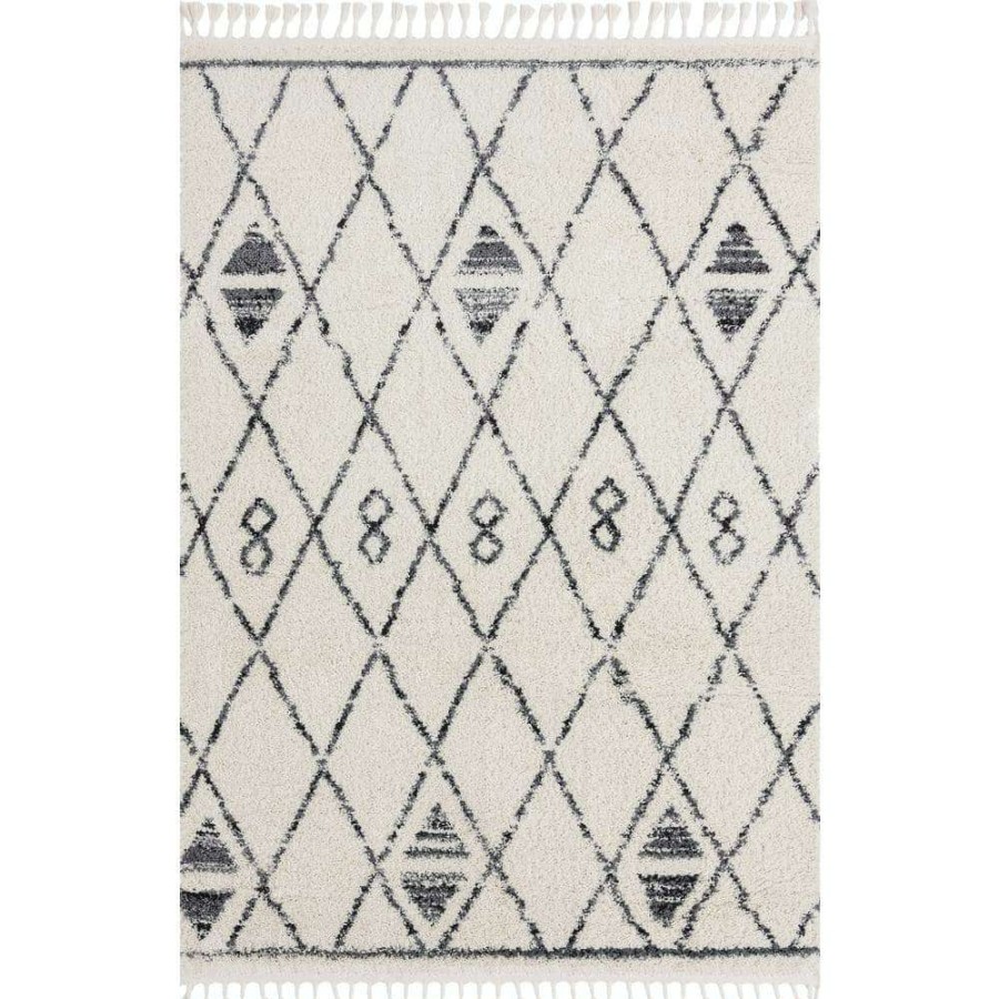 Rugs * | Willow Ivory 7 Ft. 9 In. X 10 Ft. 2 In. Shag Polypropylene Area Rug By Abani