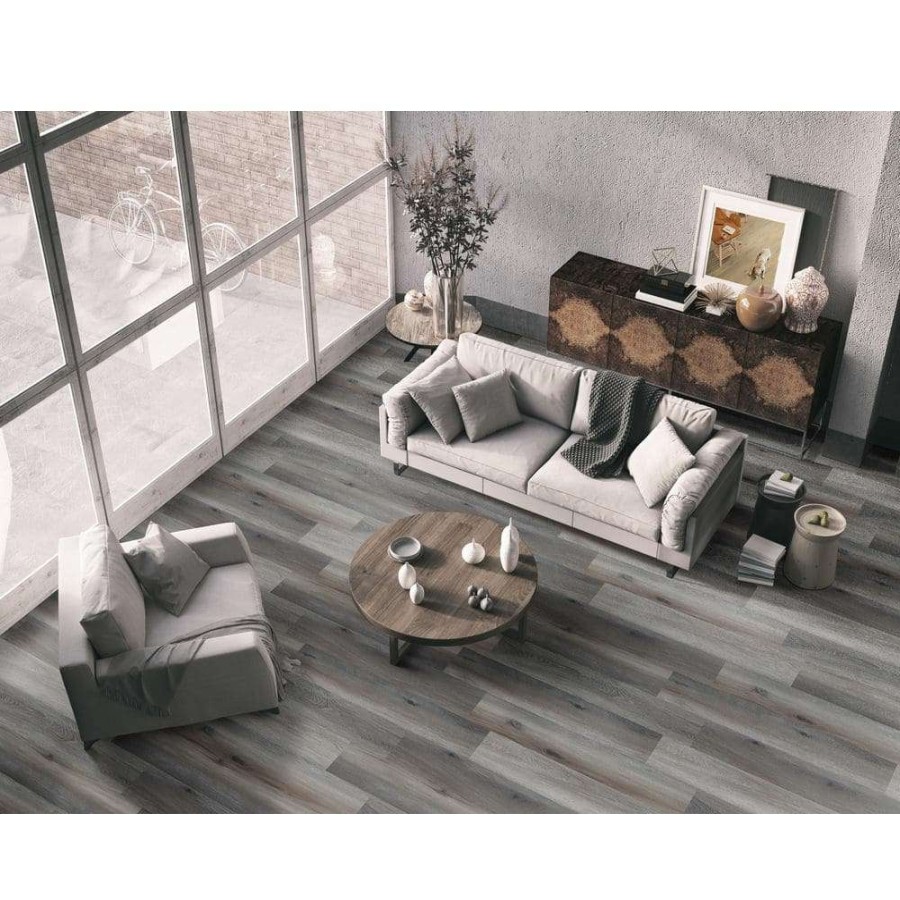 Vinyl Flooring * | Woodlett Smokey Maple 6 In. X 48 In. Glue Down Luxury Vinyl Plank Flooring (36 Sq. Ft./Case) By A&A Surfaces