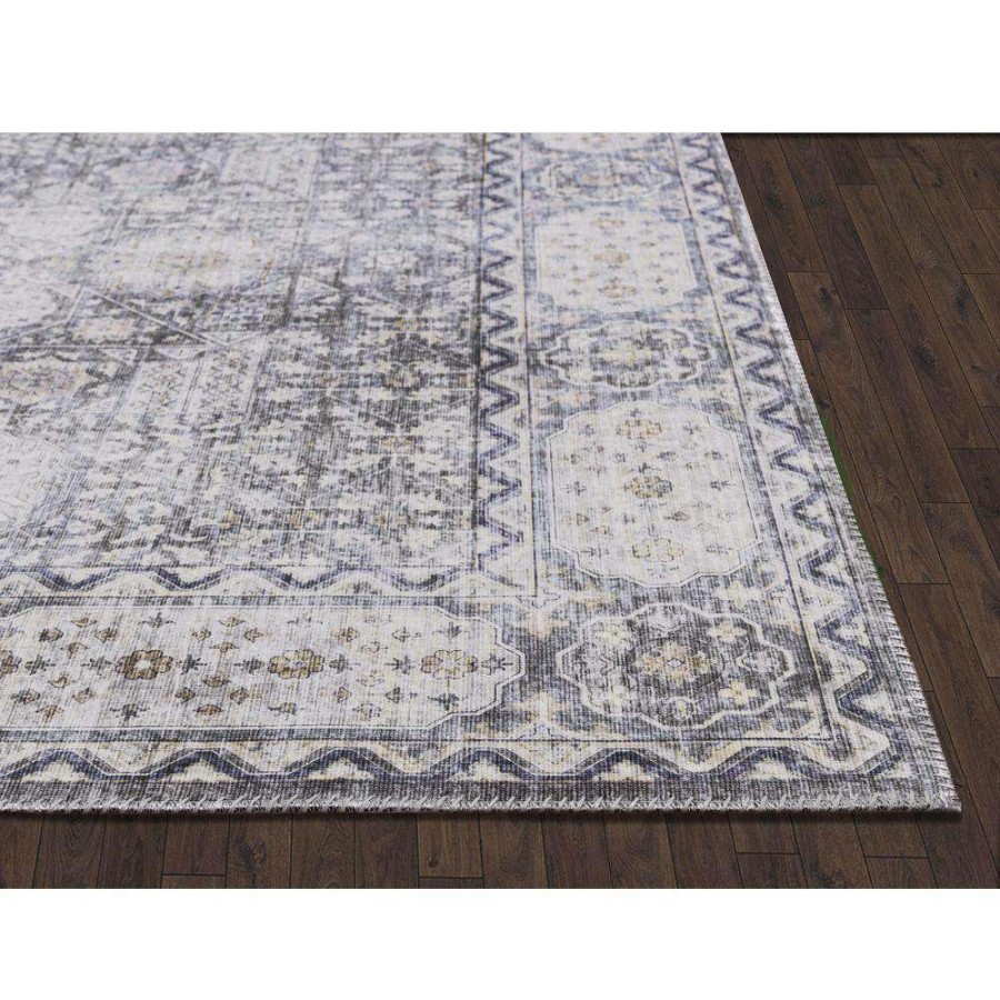 Rugs * | Paloma Brown 6 Ft. X 9 Ft. Oriental Polyester Area Rug By Abani