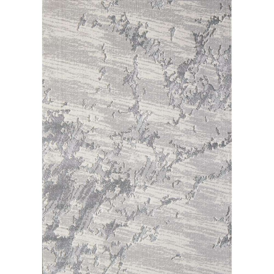 Rugs * | Nova Grey 5.3 Ft. X 7.6 Ft. Abstract Polyester Area Rug By Abani