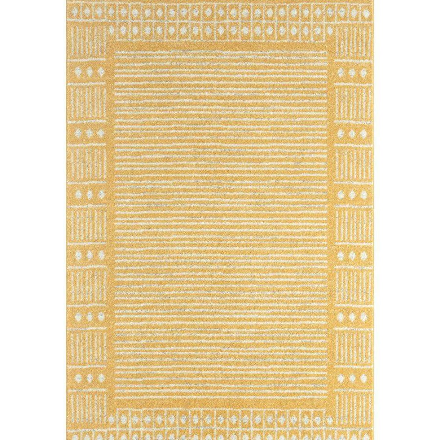 Rugs * | Casa Yellow 7.9 Ft. X 10.2 Ft. Oriental Polypropylene Area Rug By Abani