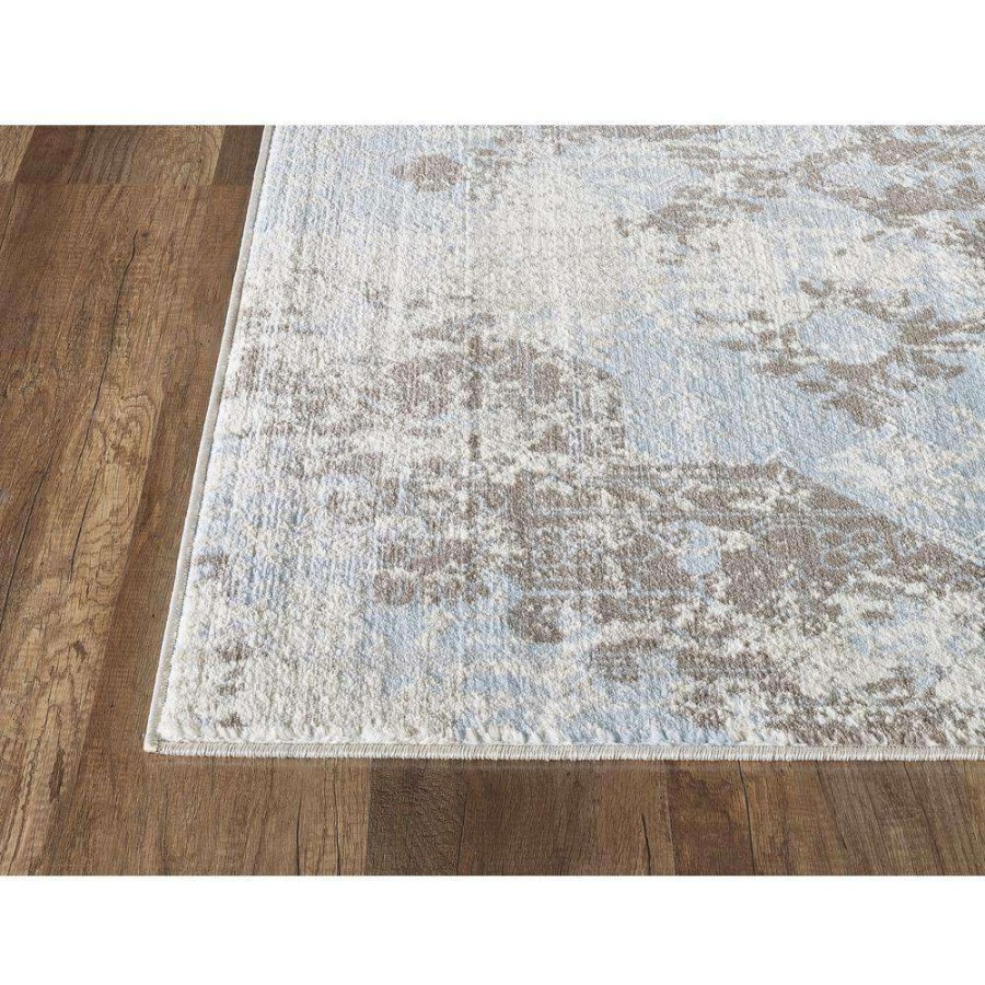 Rugs * | Urbana Grey 3 Ft. X 5 Ft. Distressed Polypropylene Area Rug By Abani